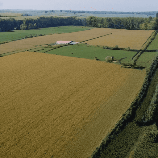An open piece of farmland for sale